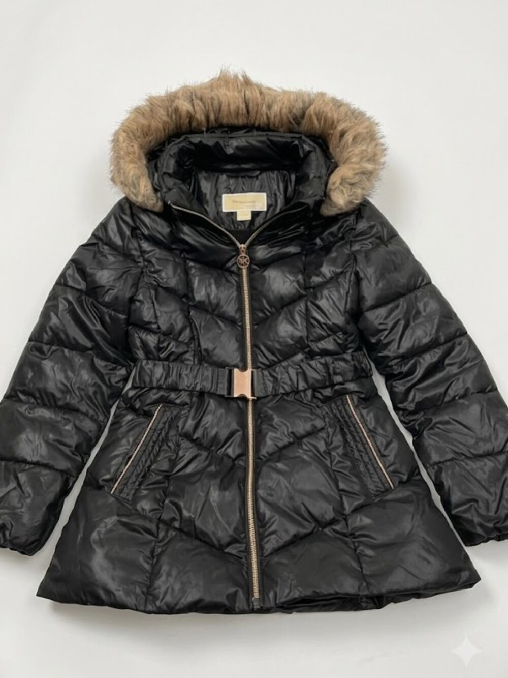 Michael Kors Puffer Removable Hood Winter Coat Jacket Parka Girls Kids 10-12